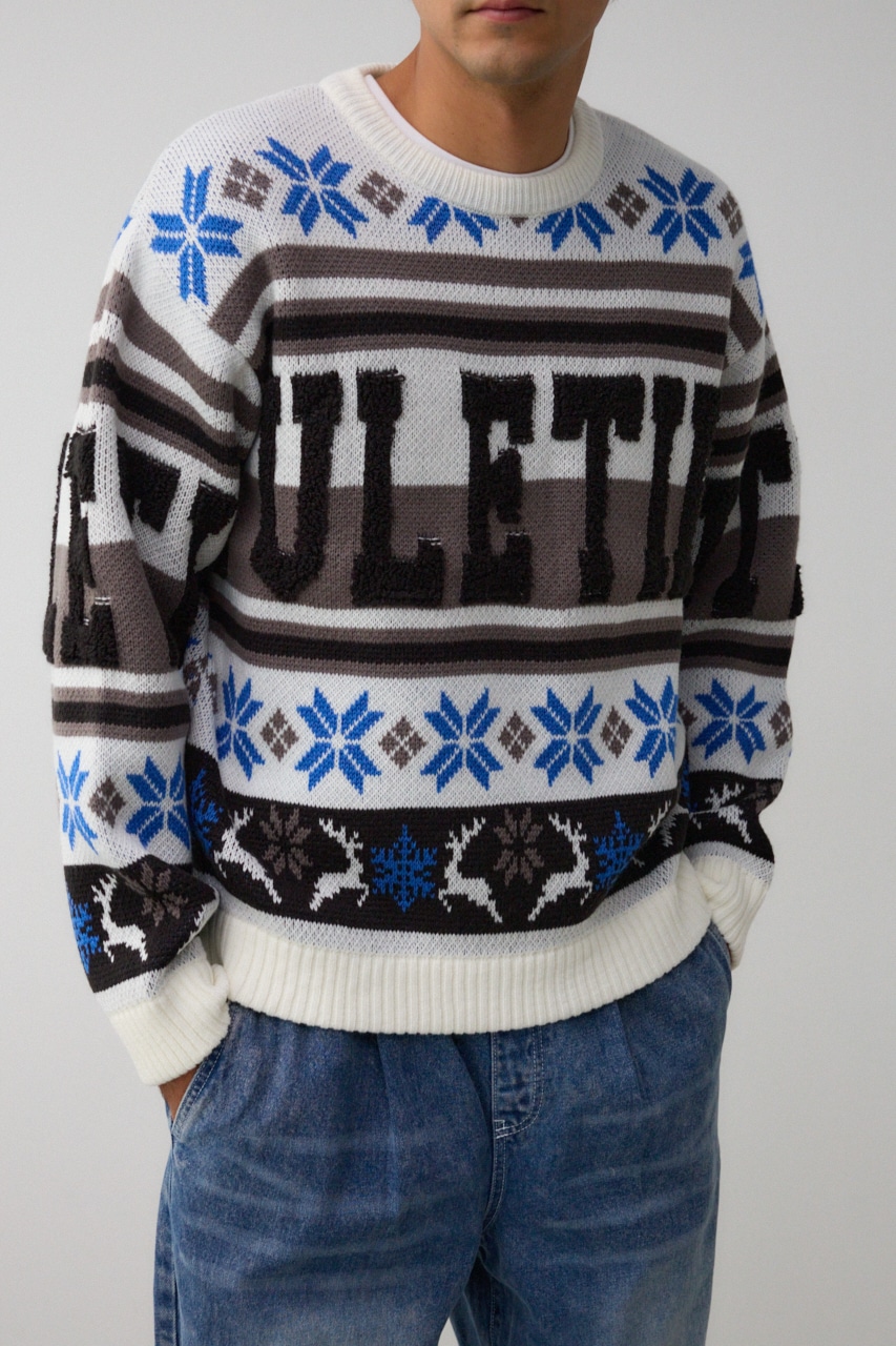 ノルディックアグリーニット｜MEN｜251HAT70-288I｜AZUL BY MOUSSY