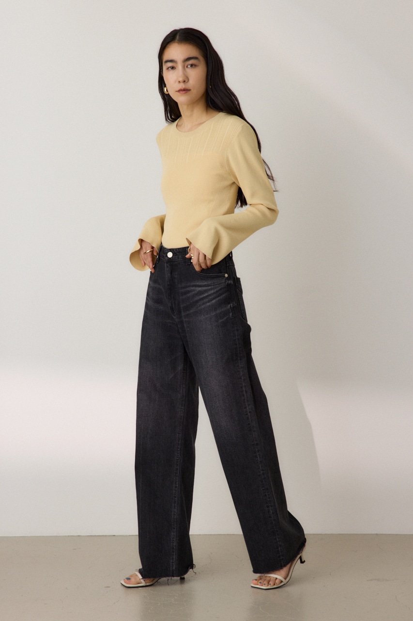 crie conforto】ストレートワイドデニム｜WOMEN｜254HST12-043C｜AZUL