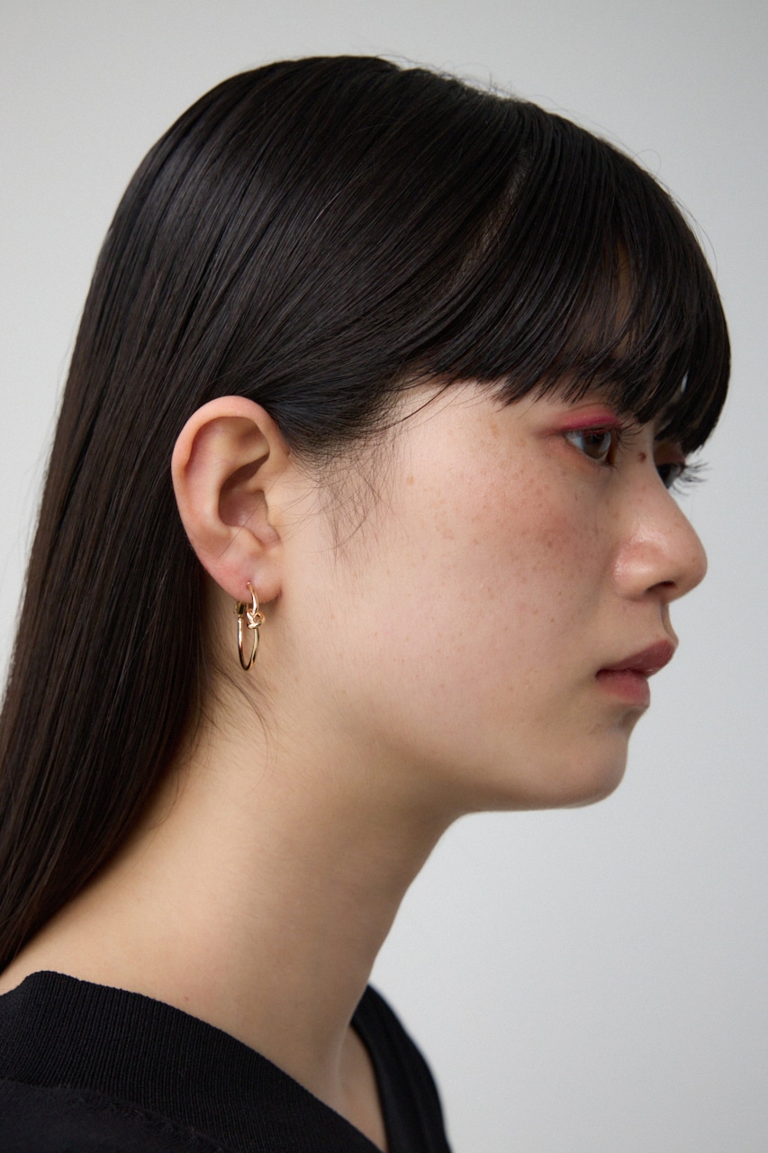 ノットデザインフープピアス｜WOMEN｜250HSB56-211D｜AZUL BY MOUSSY