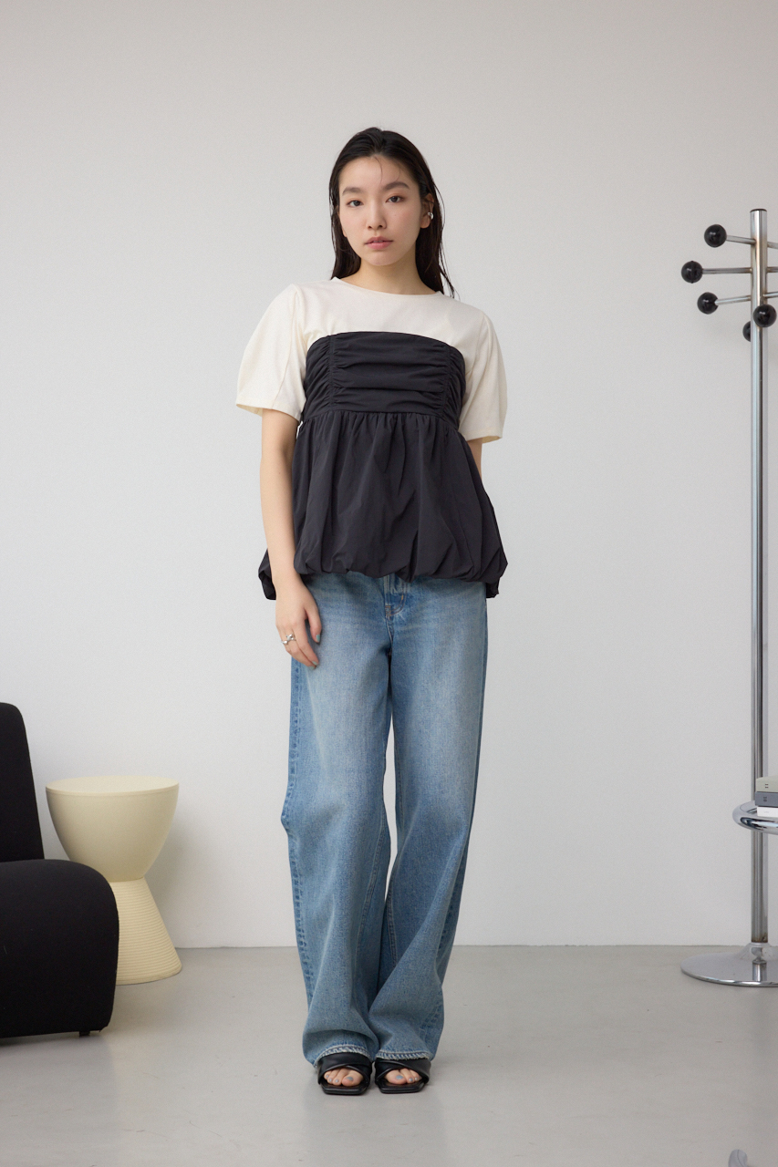 ペプラムバルーントップス｜WOMEN｜250ISB80-448D｜AZUL BY MOUSSY