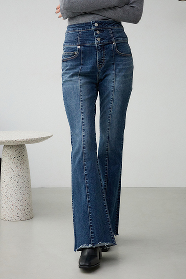 AZUL DENIM ハイウエストボタンフレアデニム｜WOMEN｜250ISC12-270J