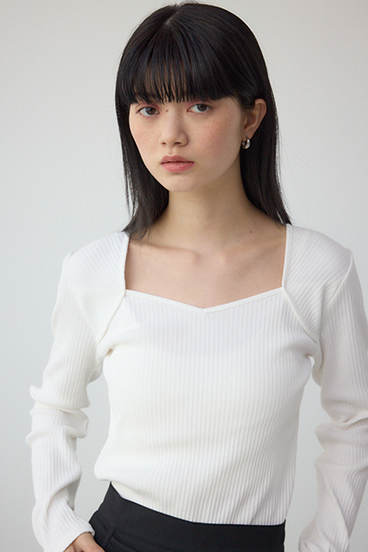 ダイヤネック長袖リブトップス｜WOMEN｜250ISC80-337C｜AZUL BY MOUSSY