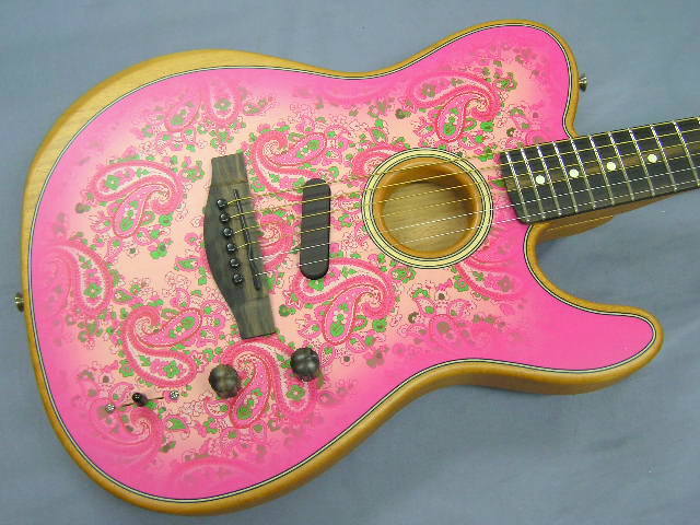 Fender Limited Edition American Acoustasonic Telecaster Pink