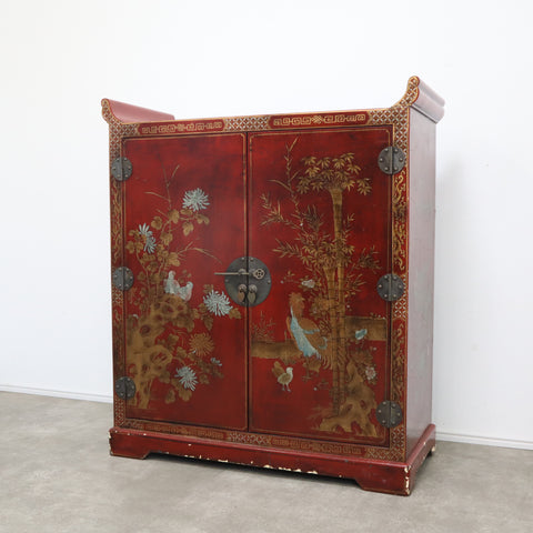 中国家具 朱塗りが美しいキャビネット – バナルオンラインショップ