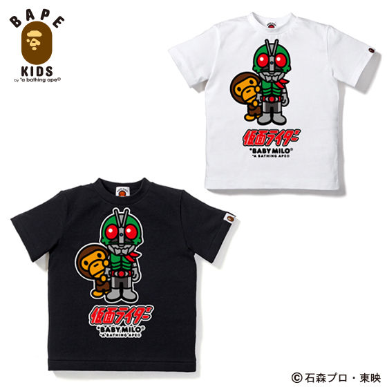 A BATHING APEコラボ 仮面ライダー Tシャツ#2 KIDS | 仮面ライダー