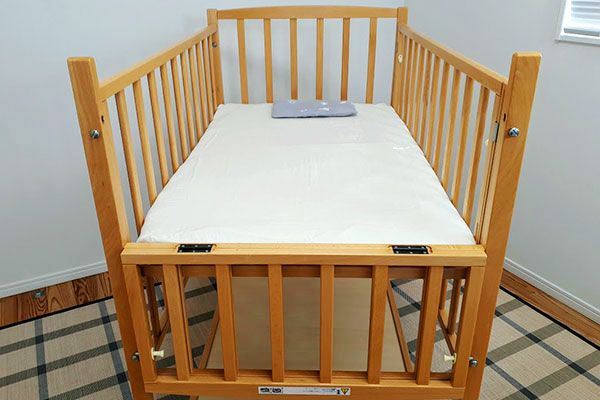 ハイタイプベッド ツーオープン【ダークブラウン】収納棚付 | ベビー