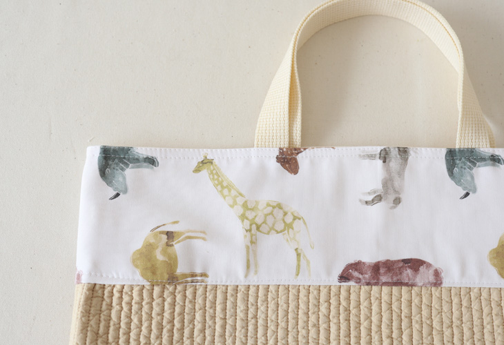 名入れ】レッスンバッグ 2color アニマルワールド ハンドメイド | 名前