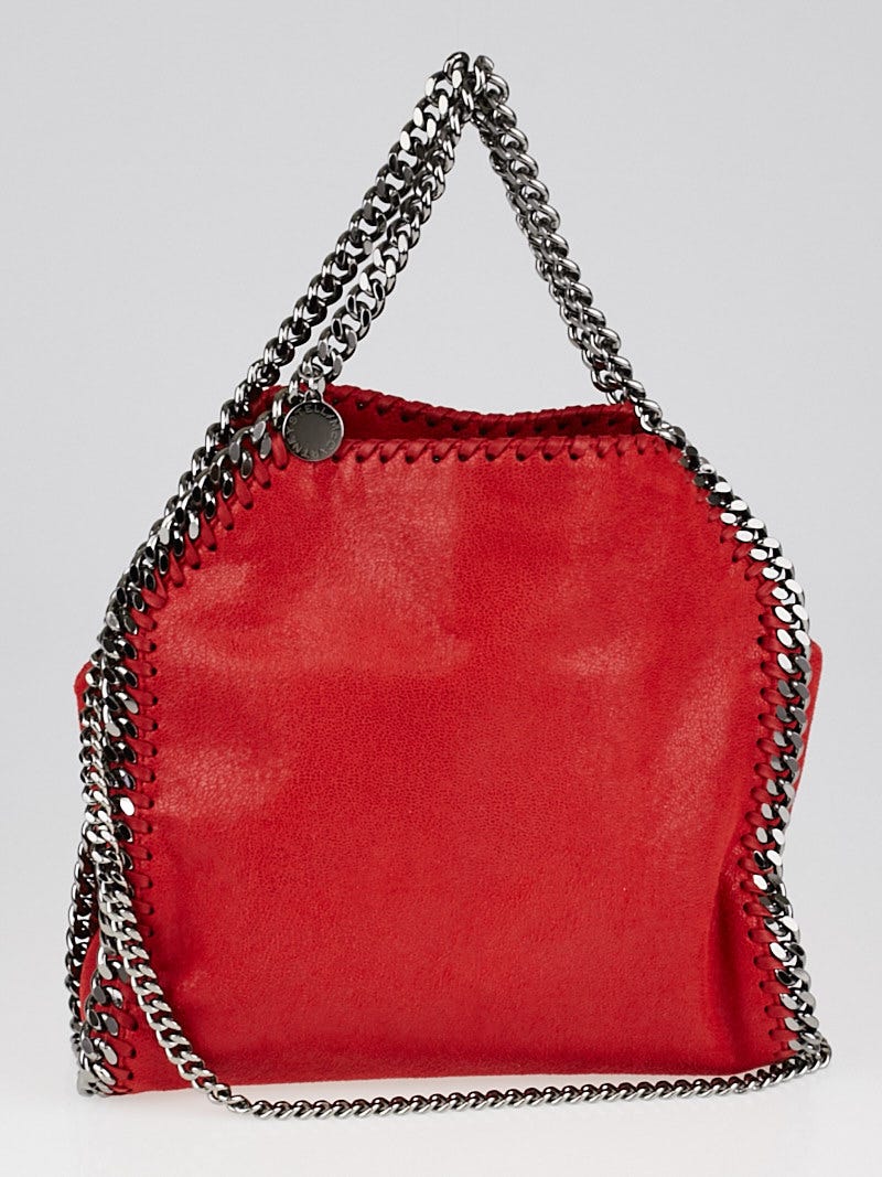 Stella McCartney Cherry Red Shaggy Dear Faux Leather Mini