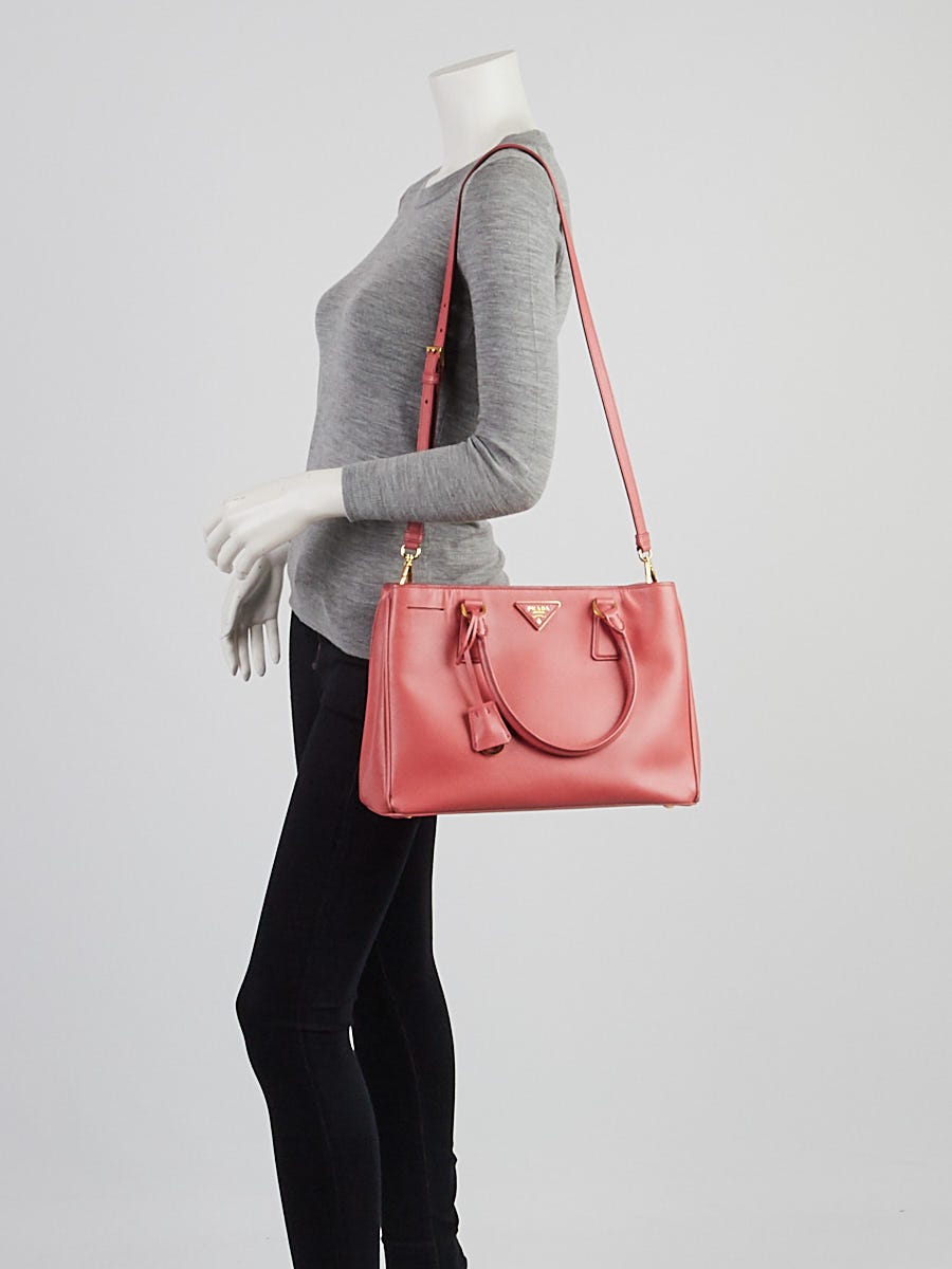 Prada Tamaris Saffiano Lux Leather Small Zip Tote Bag BN1874