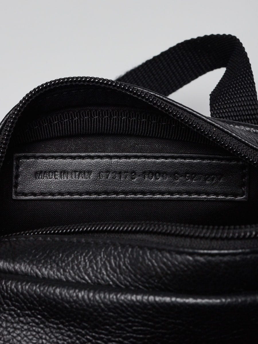 Balenciaga Black Leather Explorer XS Duffle Bag | Yoogi's Closet