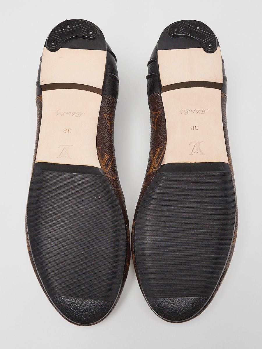 Louis Vuitton Monogram Coated Canvas Ballet Flats Size 7.5/38