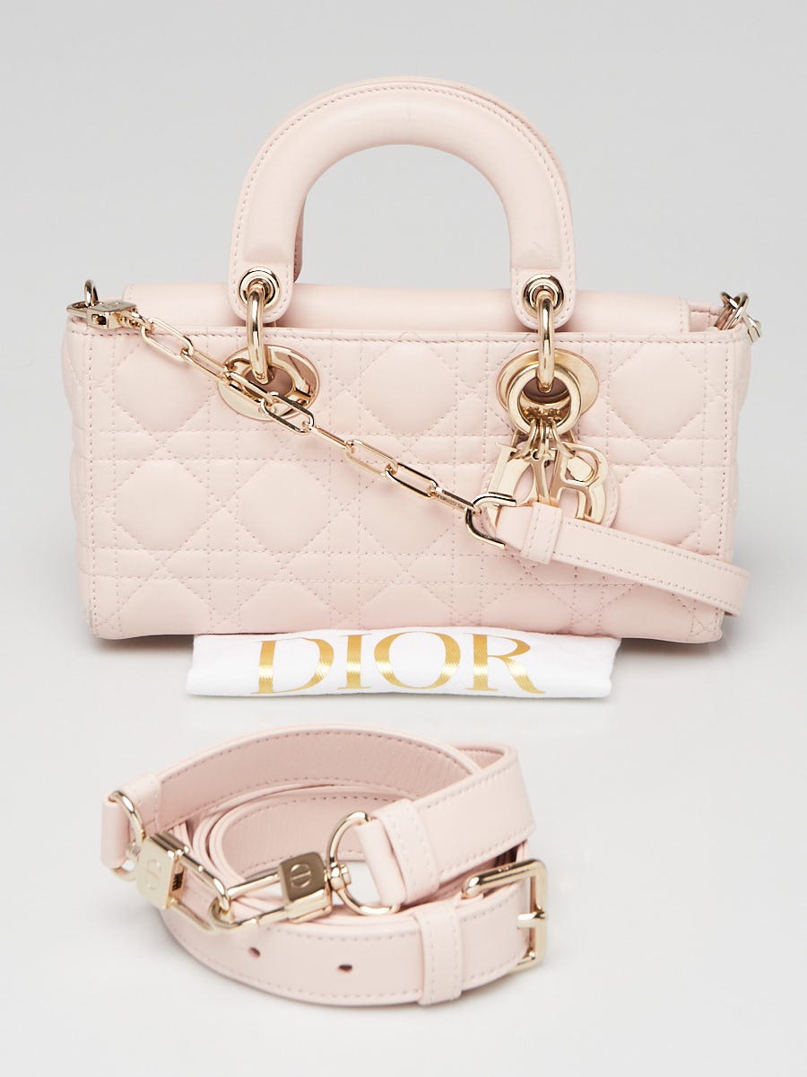Christian Dior Pink Cannage Quilted Leather Lady D-Joy Bag