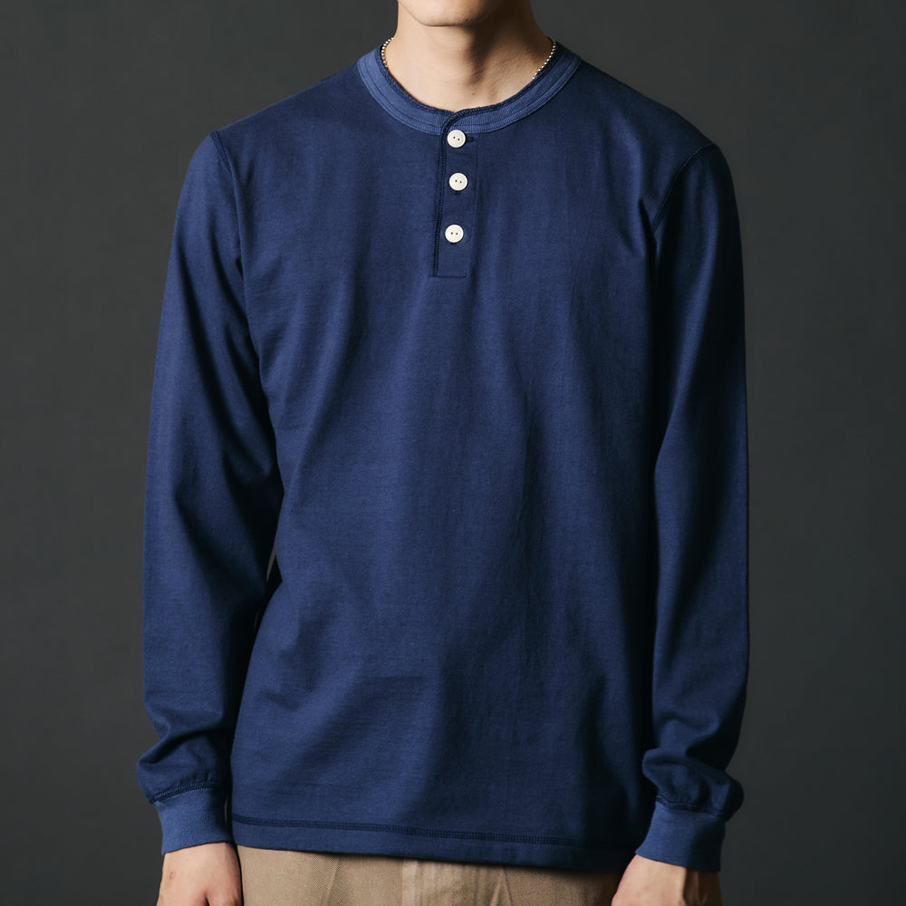 STANDARD” 14/- COZUN ヘビーウェイト ヘンリーネック ロングTシャツ