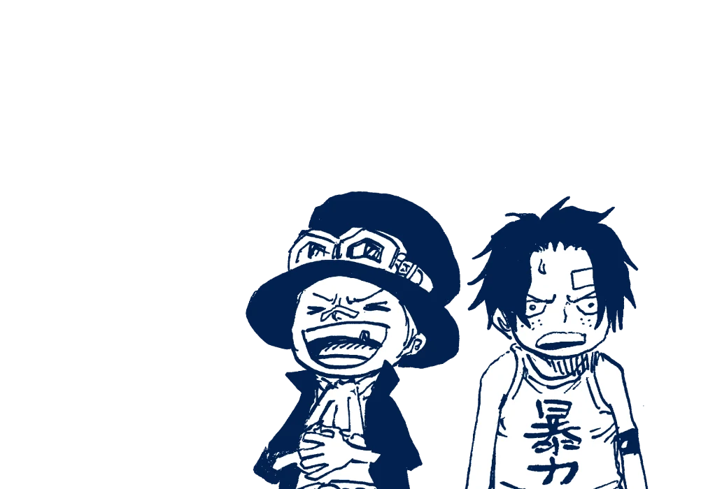 ONEPIECE ベースショップ エース & サボ アクリルキーホルダーセット