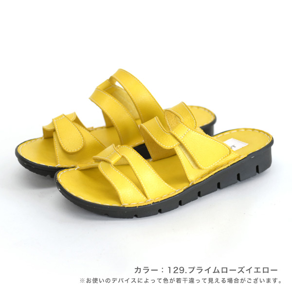 3E サンダル ミュール クロスベルト 幅広 甲高 レディース 痛くない