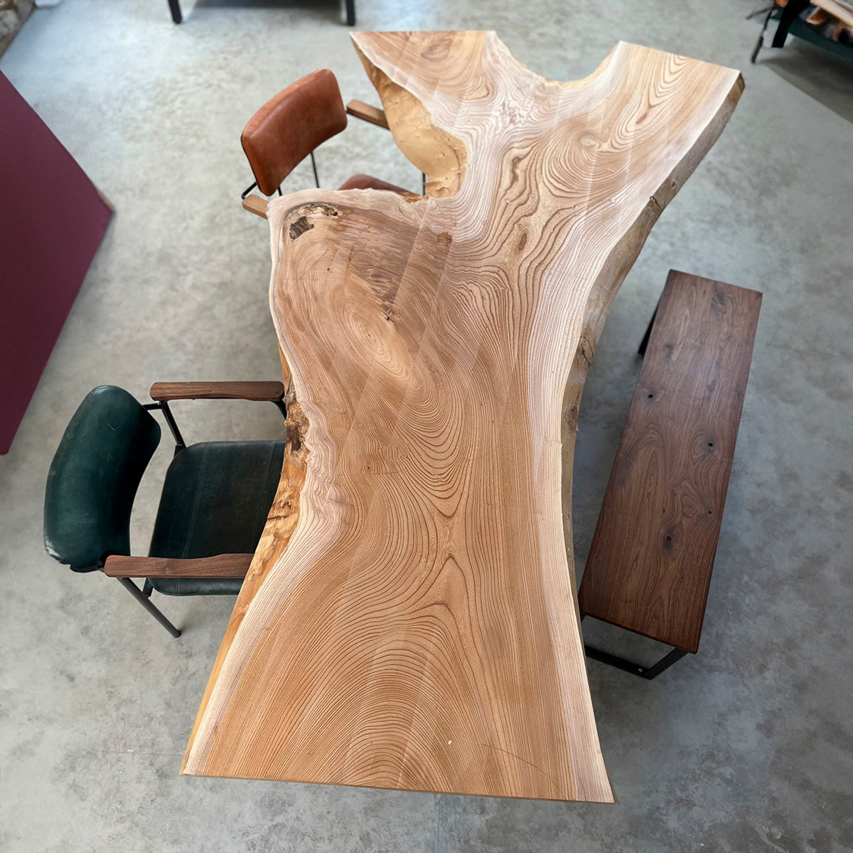 無垢一枚板 欅（ケヤキ）《G803》W2370/未仕上げ品 | オーダーメイドの