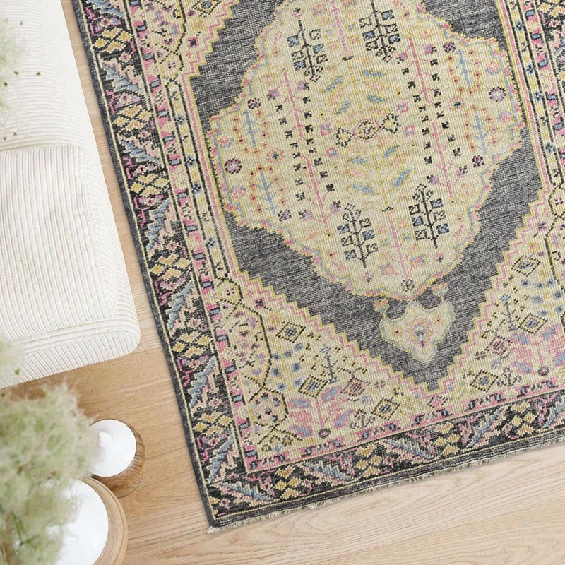 ヴィンテージ風ラグ【試作品】 ウール100％絨毯 [hk03 カイセリ