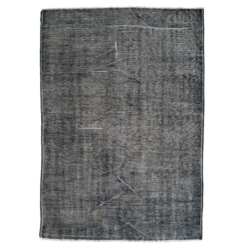 ヴィンテージ風ラグ ウール100％の緑の絨毯 [NR5604フォレストグリーン