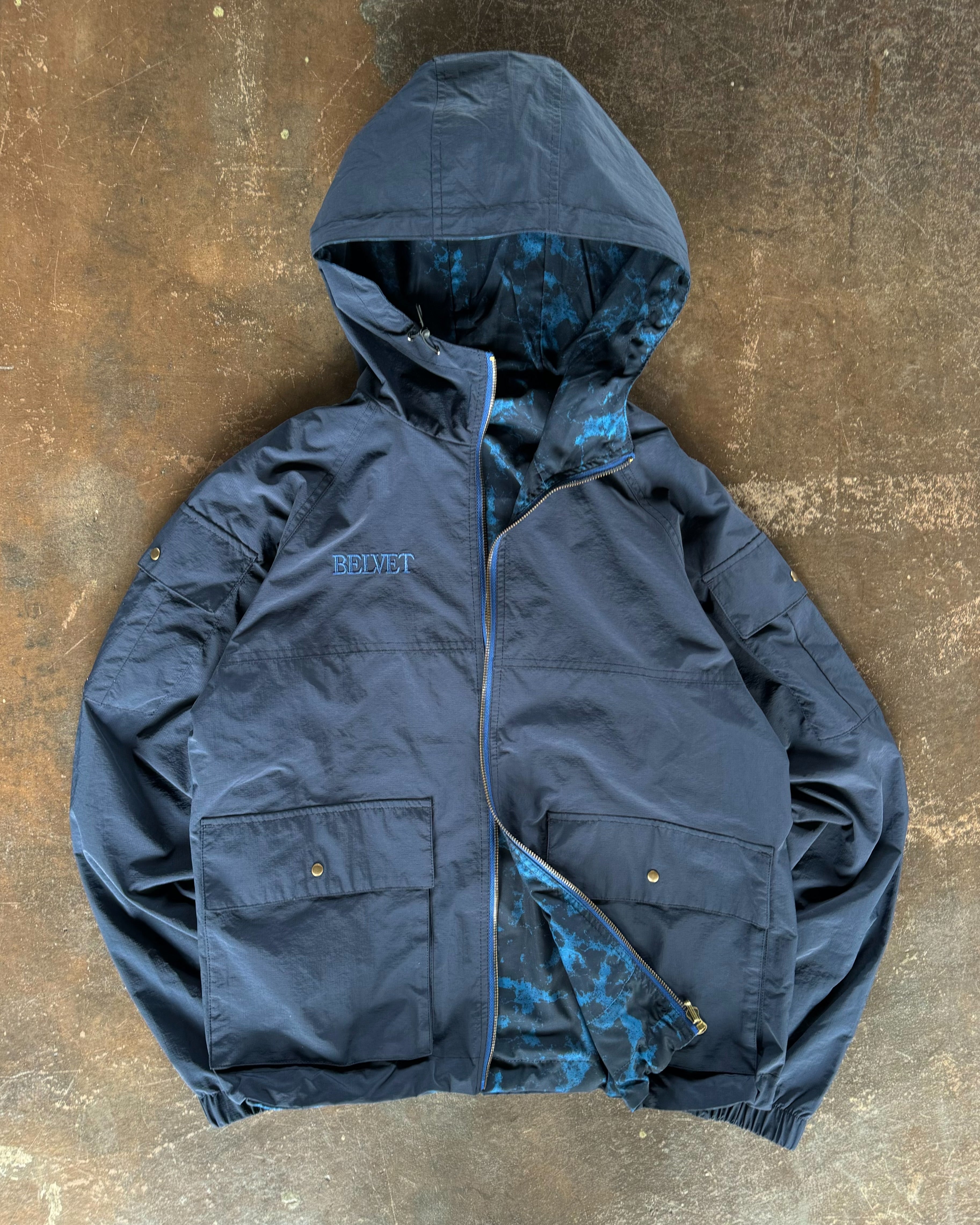 Reversible camo nylon jacket – BELVET