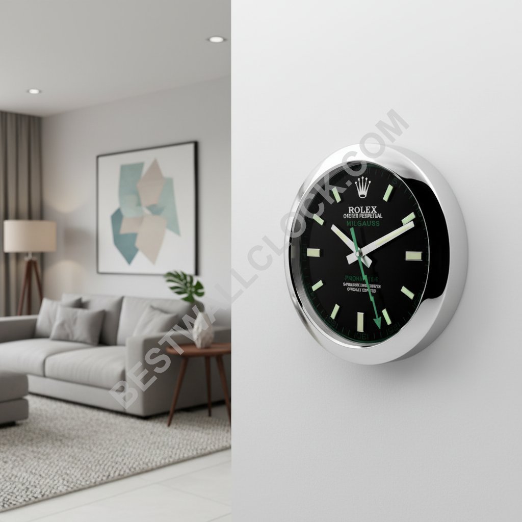 ロレックス ミルガウス スタイル – dealer display 壁掛け時計 34cm