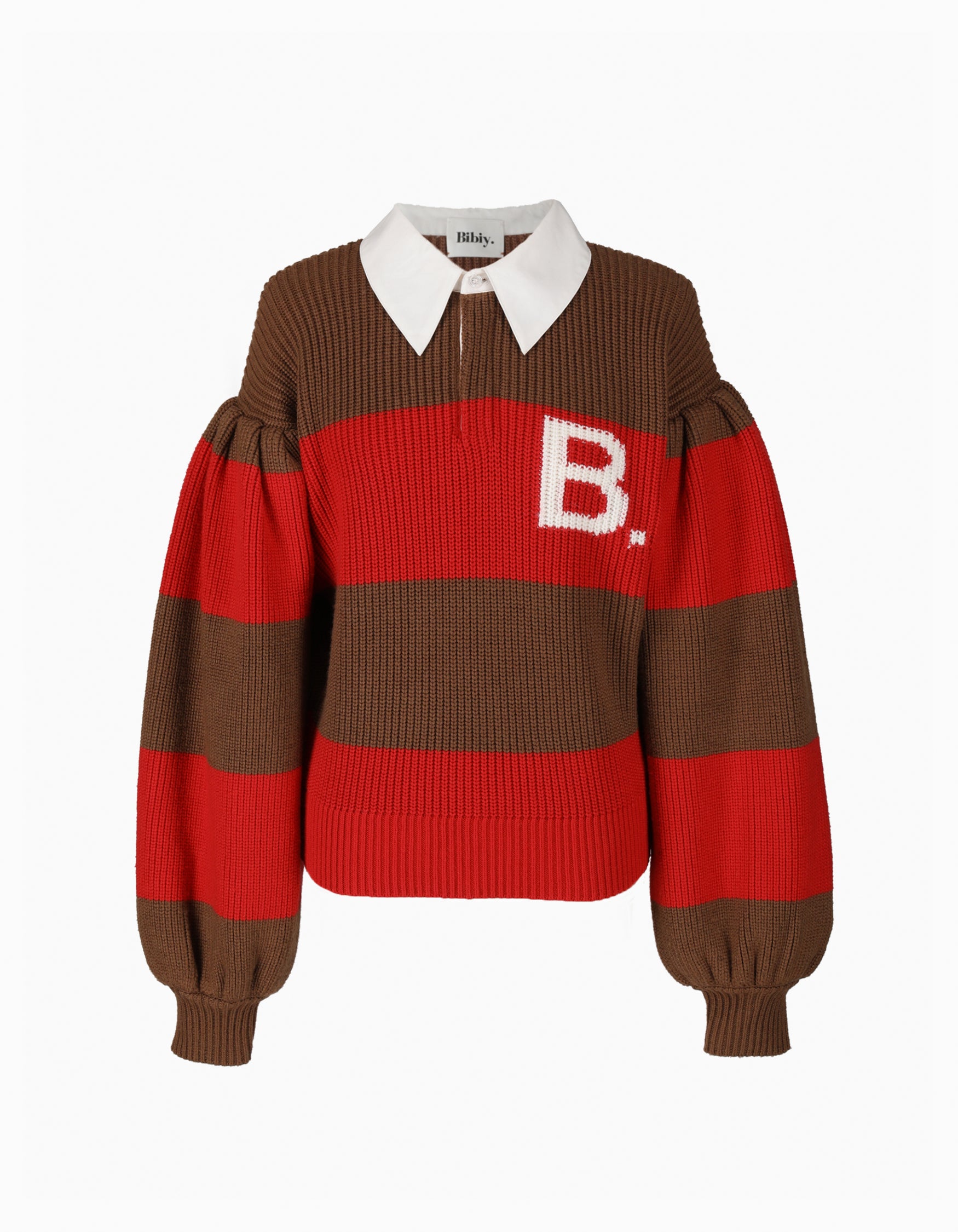 BIBIY. MADE | B. POLO KNIT RED｜Bibiy.