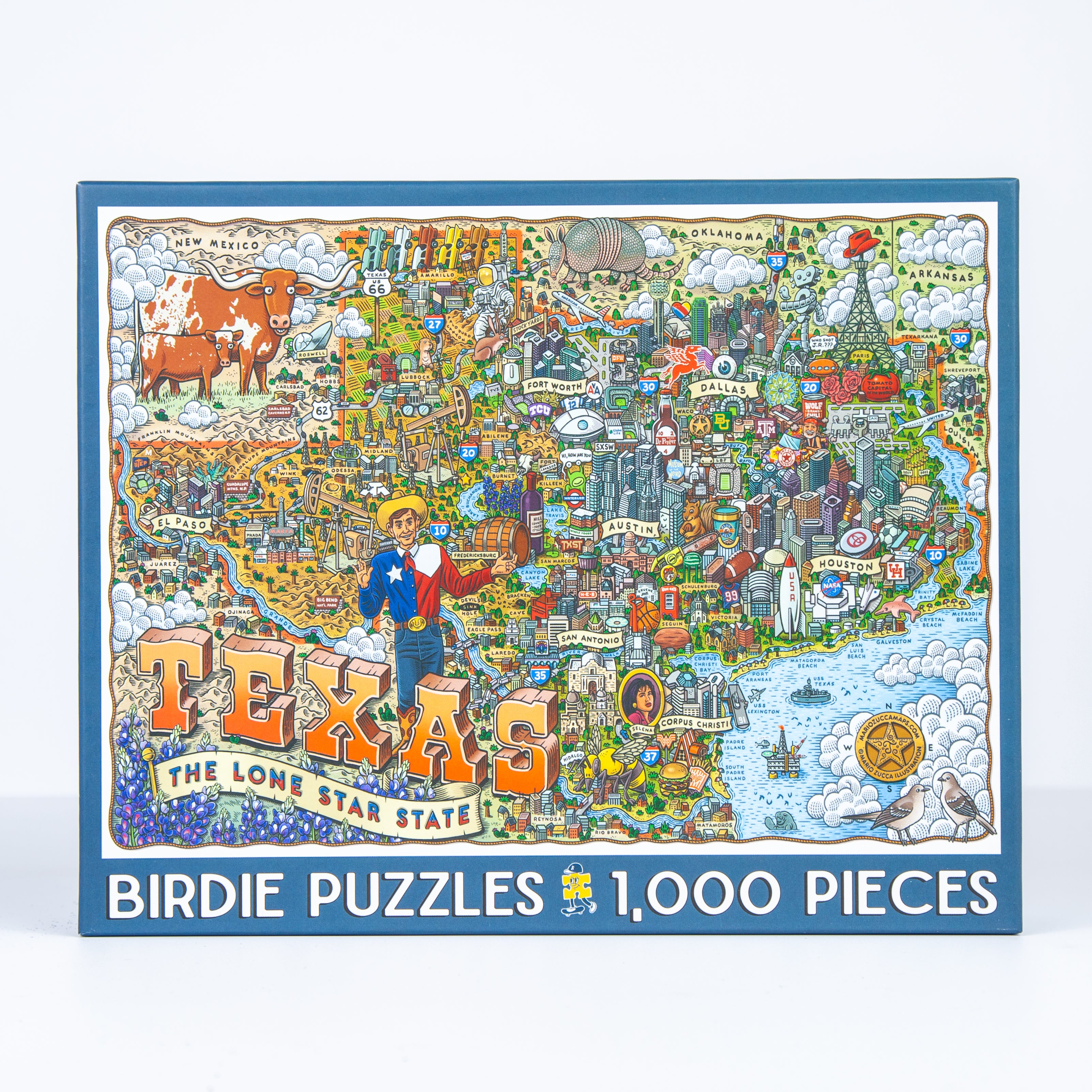 Texas | 1000 Piece Puzzle – Birdie Puzzles