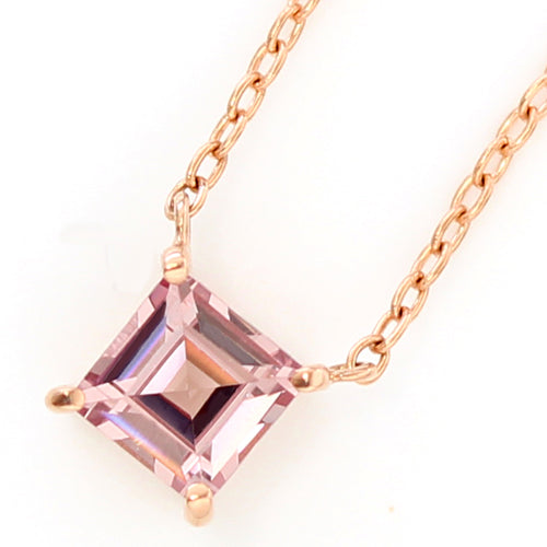 ビズー公式】シャンパン ガーネット K18(18金) PT ネックレス セラム