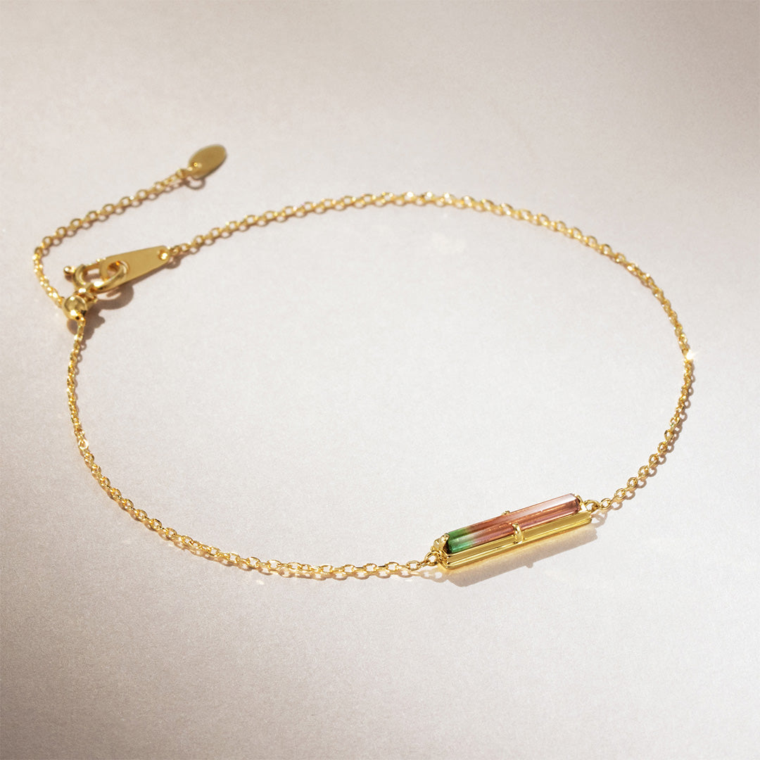 即日発送】バイカラートルマリン K18/K10/PT ブレスレット・ルピリエ