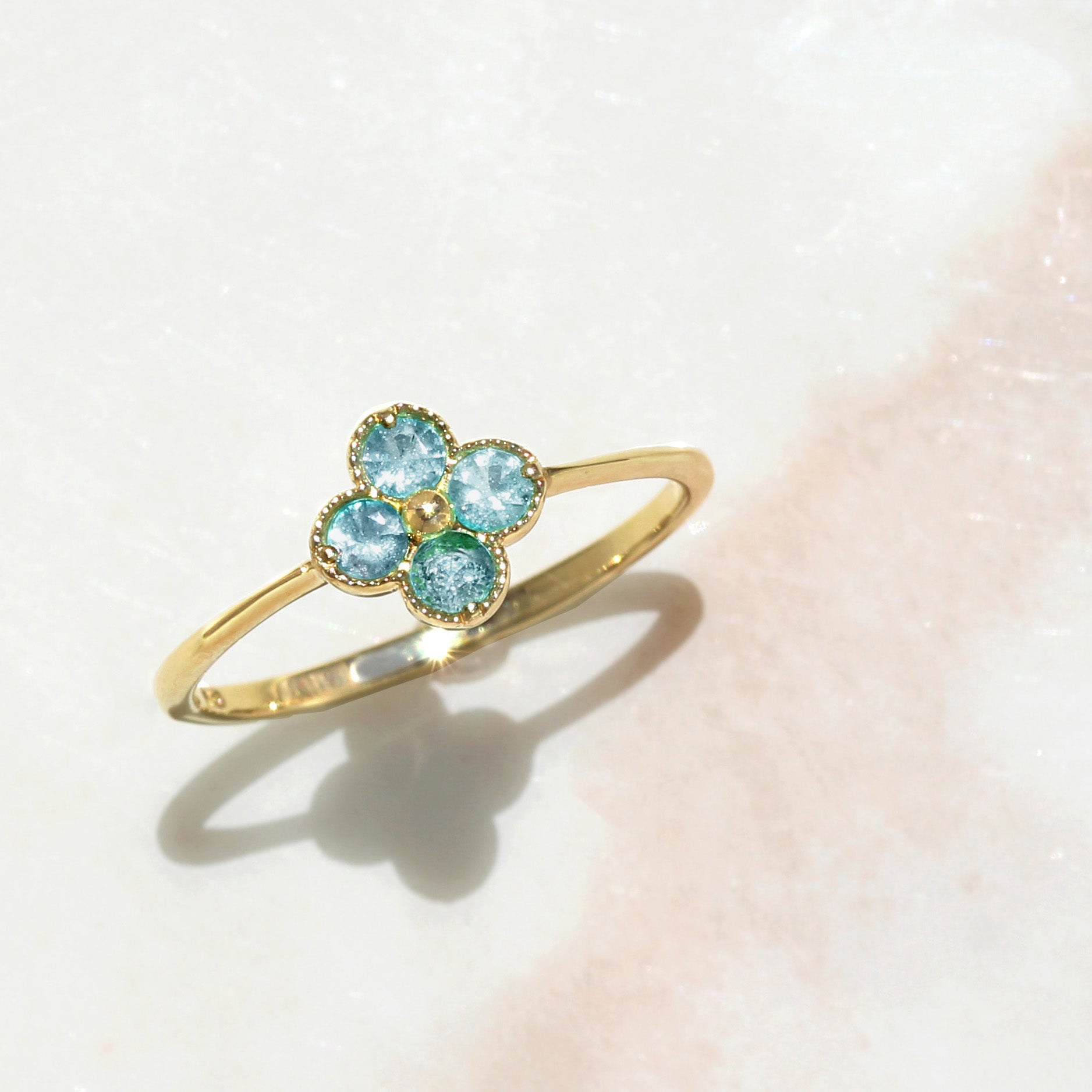 ビズー公式】パライバトルマリン ブラジル産 K18(18金) PTリング