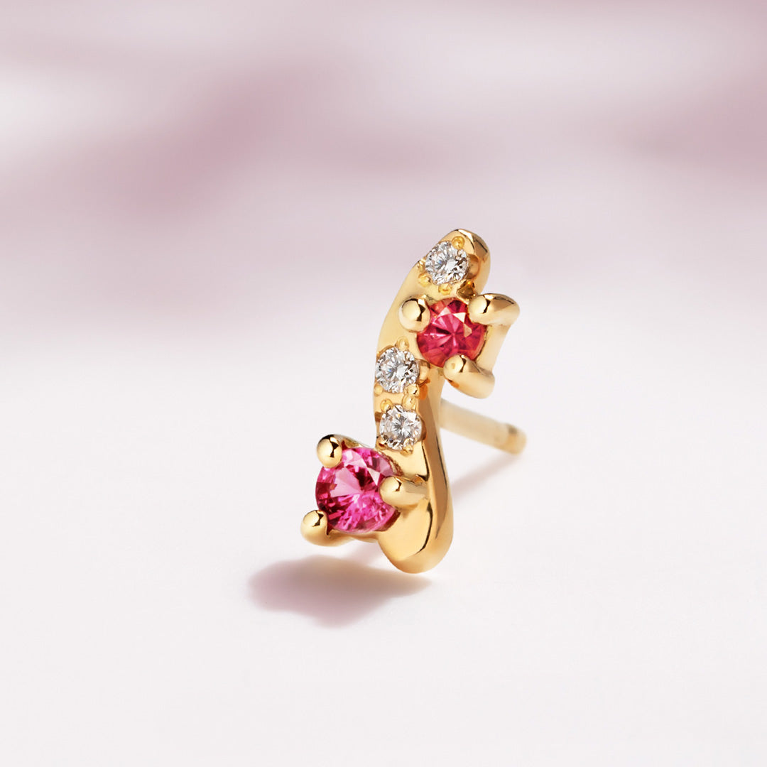 在庫限り・即日発送・BIZOUX×Studio28】マルチカラージュエル×K18