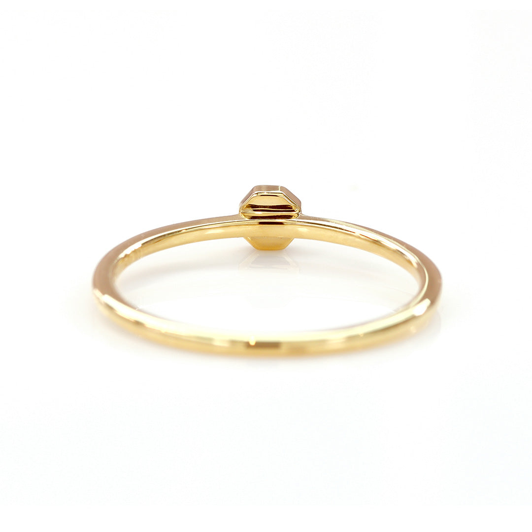 ビズー公式】イエローダイヤモンド K18(18金) PTリング アン | 希少石