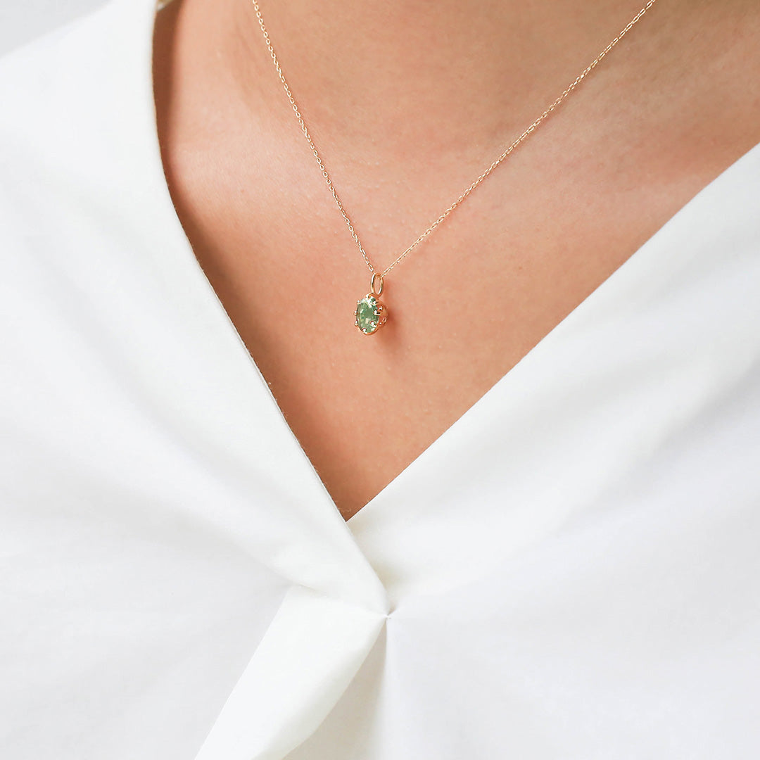 ビズー公式】グリーントルマリン コンゴ産 K18(18金)ペンダントトップ