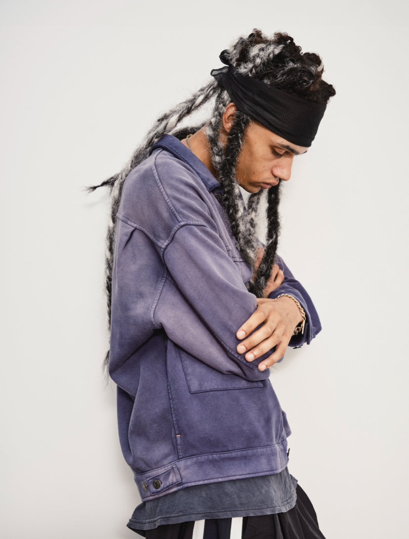 TYPE-001 SWEAT TRUCKER JACKET NAVY – BONKNOW FREAKS