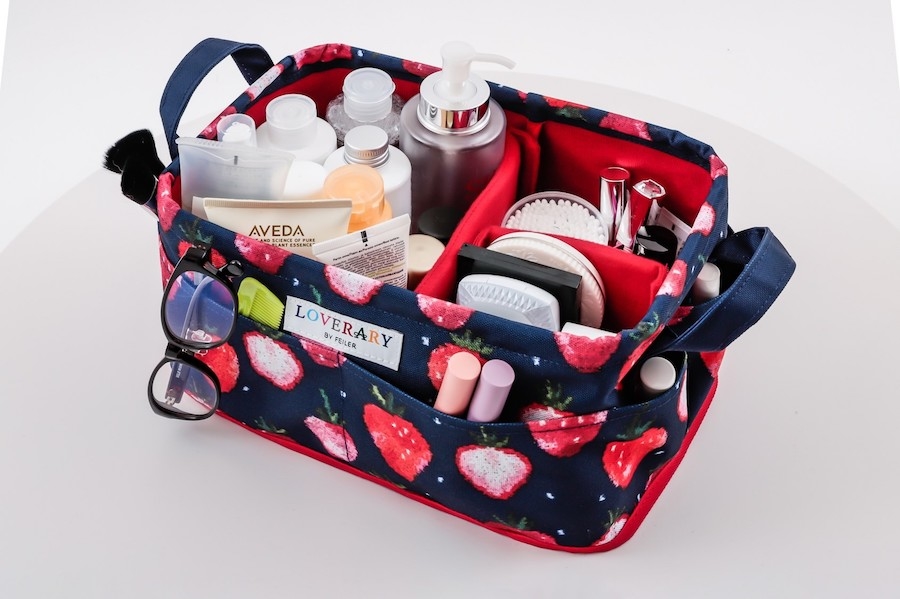 超キュート。フェイラー「ストロベリードット」柄の収納ボックス