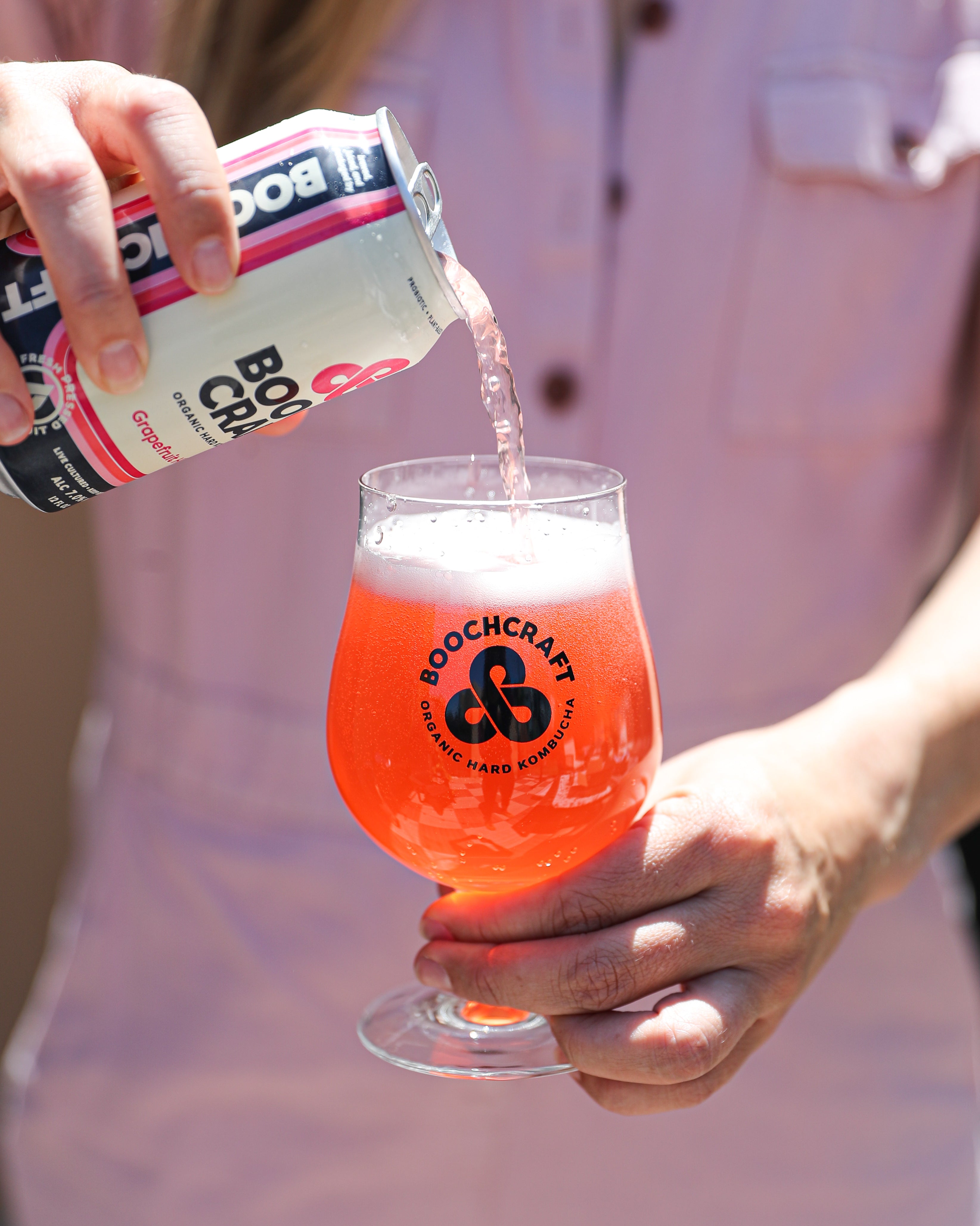 Boochcraft Grapefruit Hibiscus Hard Kombucha