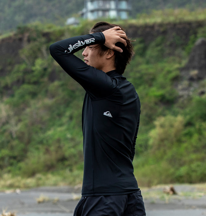 OUTLET】QUIKSILVER メンズ ALL TIME LR 長袖ラッシュガード
