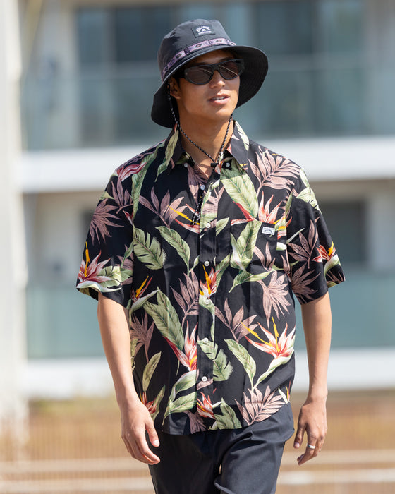 SALE】【直営店限定】BILLABONG x 鎌倉シャツ メンズ アロハシャツ