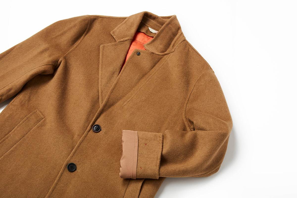 ミッドレングスチェスターコート / Col：BLU ネイビー BOB JAPAN