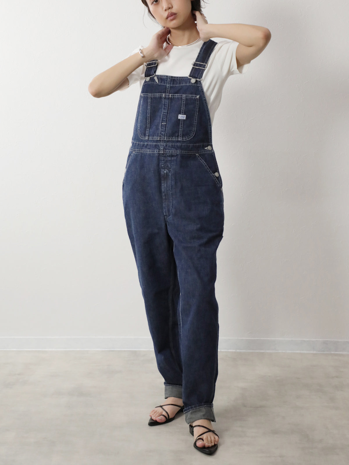 デニムオーバーオール サロペット インディゴカラー ユニセックス