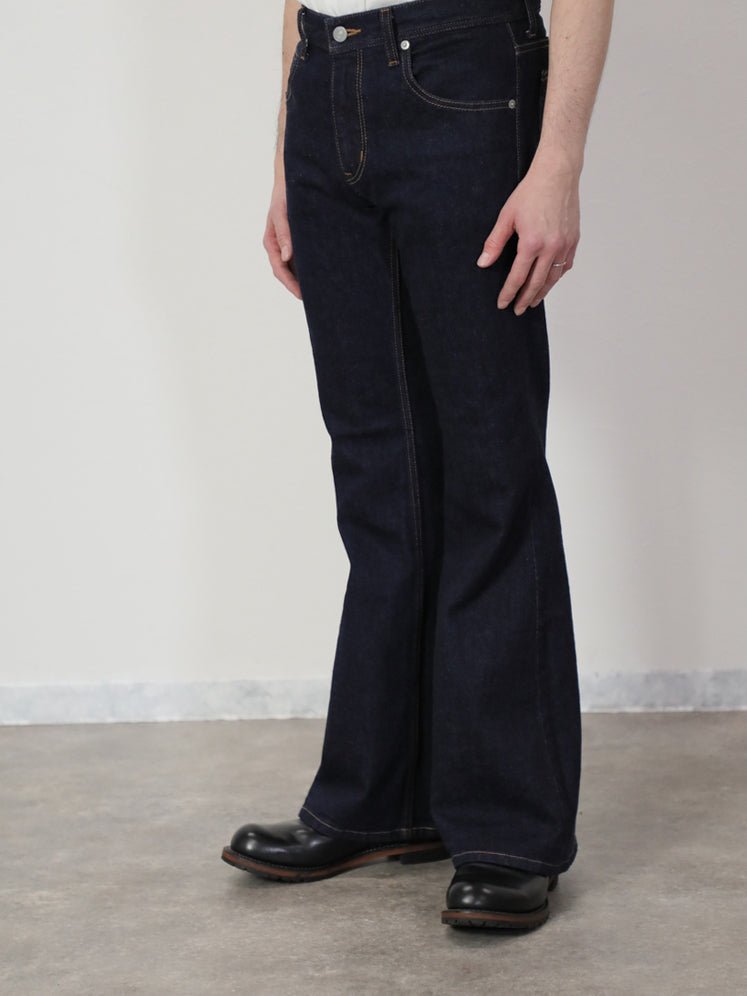 ベルボトムジーンズ ワンウォッシュカラー/ユニセックス 12.5oz