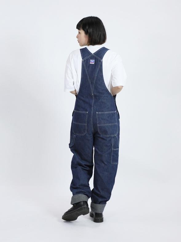 デニムオーバーオール サロペット インディゴカラー ユニセックス