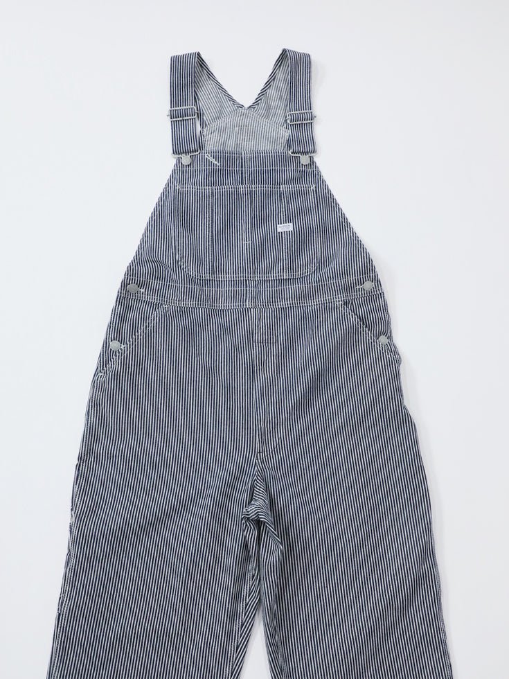 デニムオーバーオール サロペット ヒッコリーストライプ ユニセックス