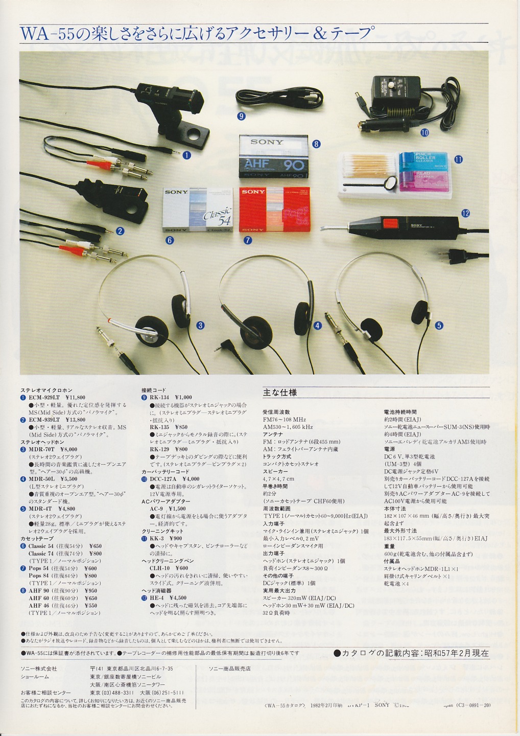 WA-55 1982年2月 | ソニー坊やと呼ばれた男
