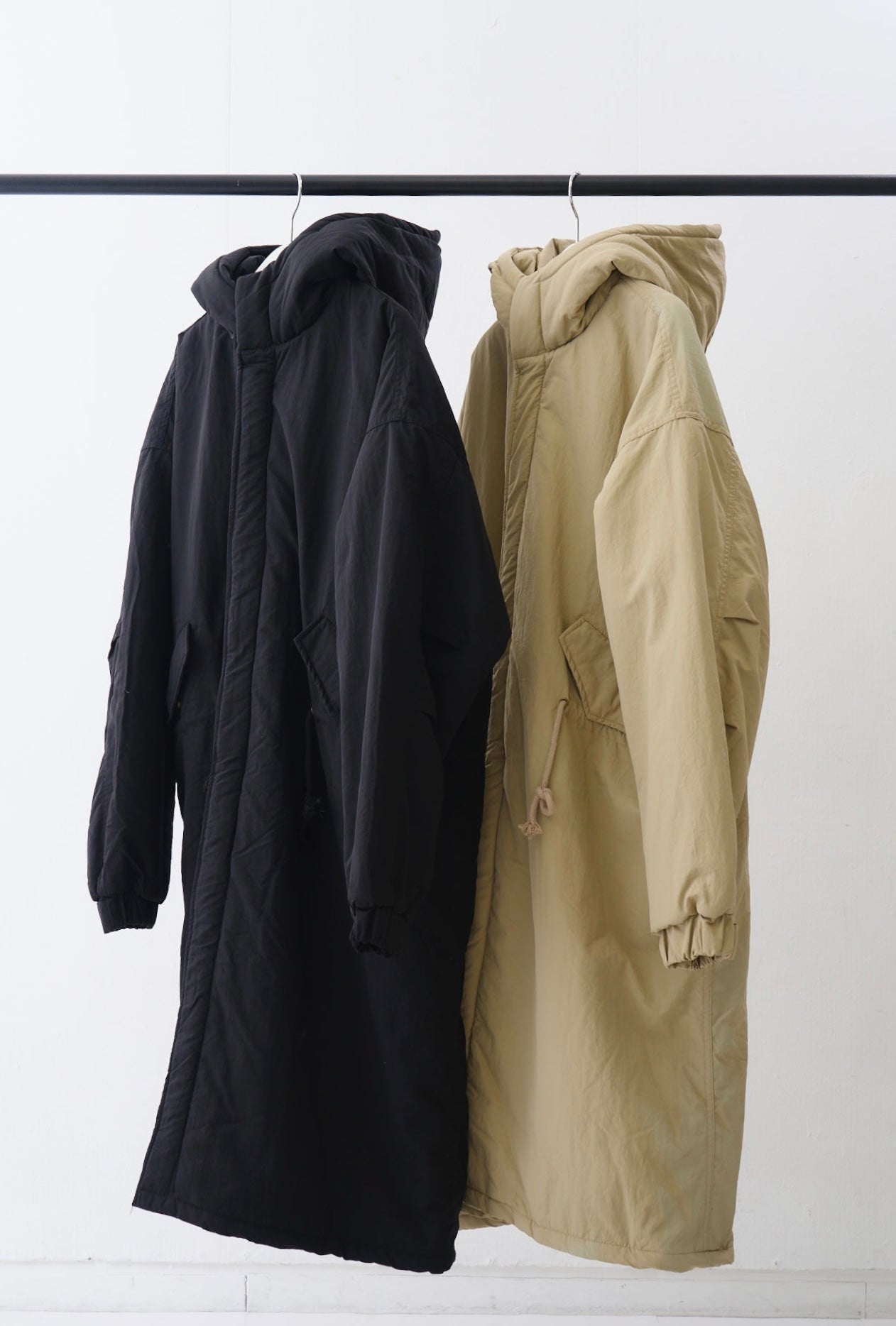 デザインフードボアロングコート – DALI GOAT