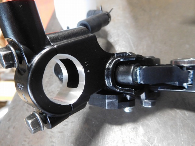 ニッシンブレーキマスター1インチ加工 | AN-BU CUSTOM MOTORS