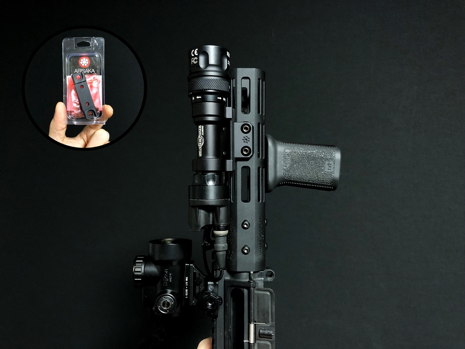 実物 ARISAKA DEFENSE LLC OFFSET M620 ADAPTER & SCOUT MOUNT M-LOK