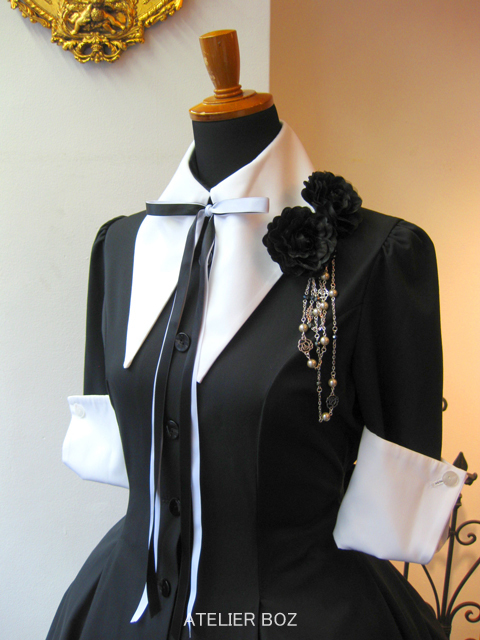 6206】キャロルワンピース【ブラック×ホワイト】再入荷のお知らせ