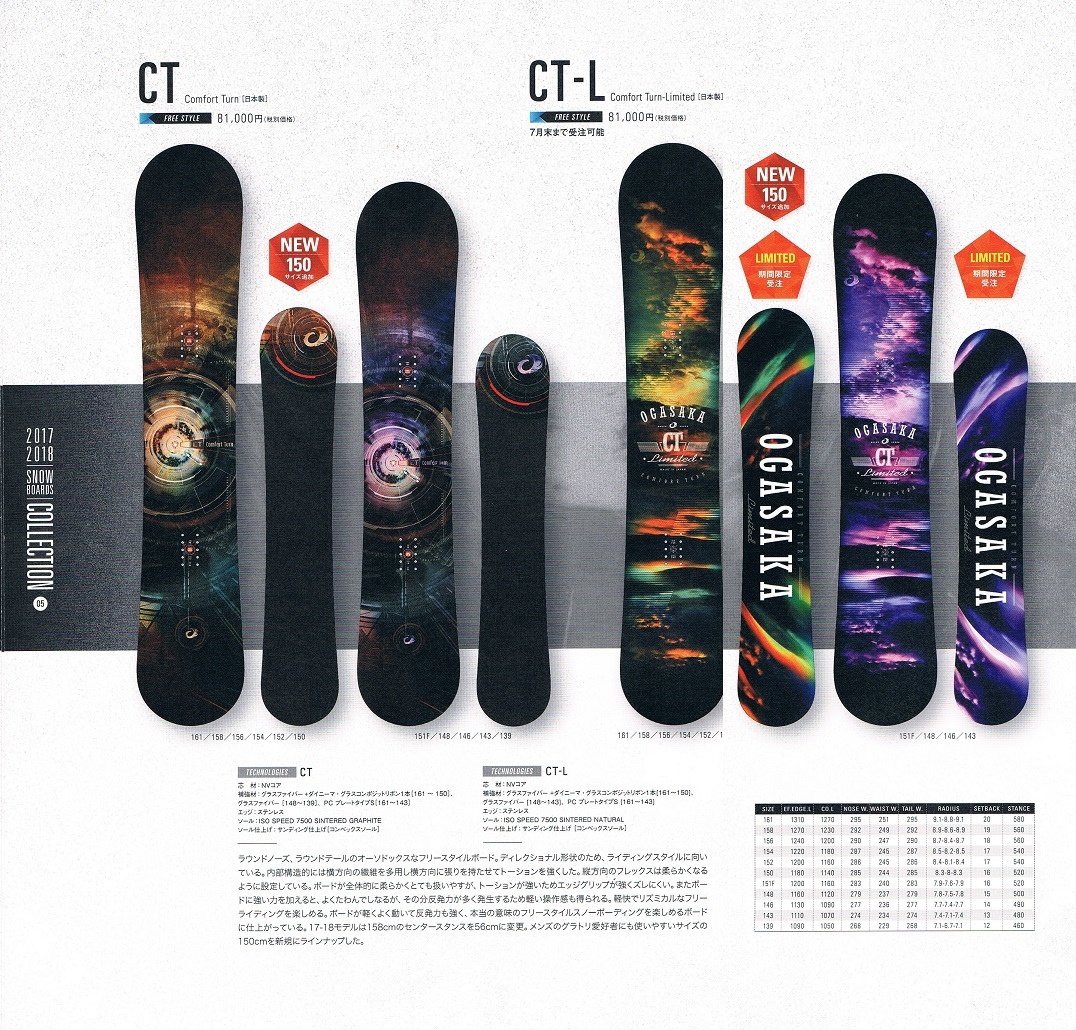 17-18モデル OGASAKA（オガサカ）CT-L 156 ※チューンナップ済 楽天市場