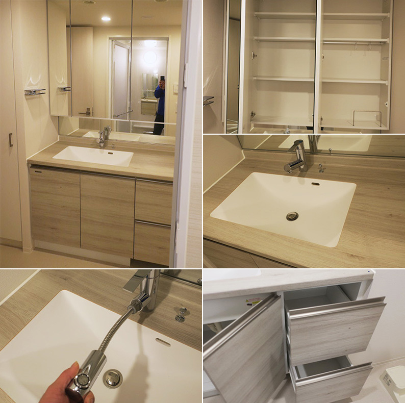 新入荷! タカラスタンダード 洗面化粧台 ミラーキャビネット収納 三面