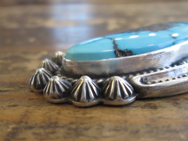Harry H Begay ハリービゲイ インゴットシルバーターコイズペンダント